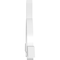 Ekena Millwork Ericson Architectural Grade PVC Gable Bracket, 96"W x 36"H x 4"D x 6"F, 9/12 Pitch GBP096X36X0406ERI00 - alternate 2